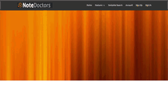 Desktop Screenshot of notedoctors.com